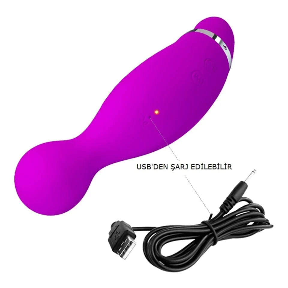 #2370 - USB Şarjlı 12 Emme ve 12 Titreşim Fonksiyonlu Teknolojik Vibratör