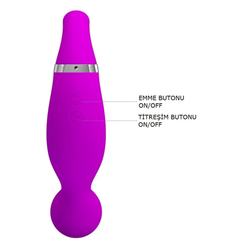 #2371 - USB Şarjlı 12 Emme ve 12 Titreşim Fonksiyonlu Teknolojik Vibratör