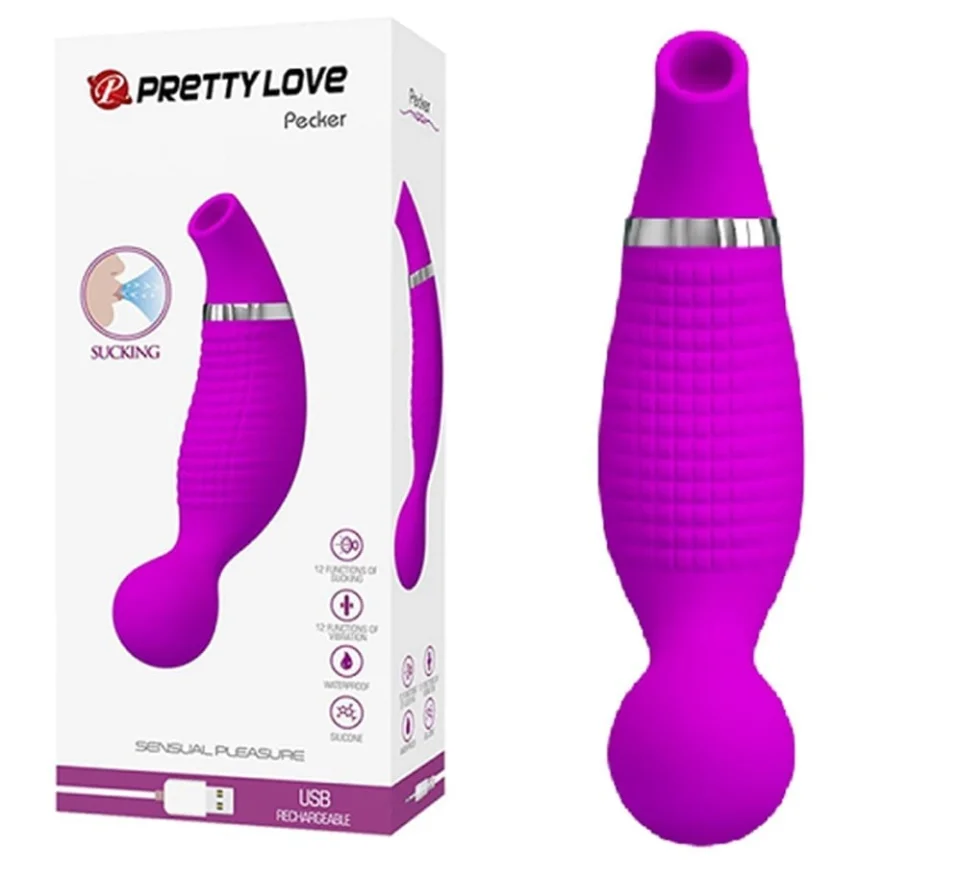 #2374 - USB Şarjlı 12 Emme ve 12 Titreşim Fonksiyonlu Teknolojik Vibratör