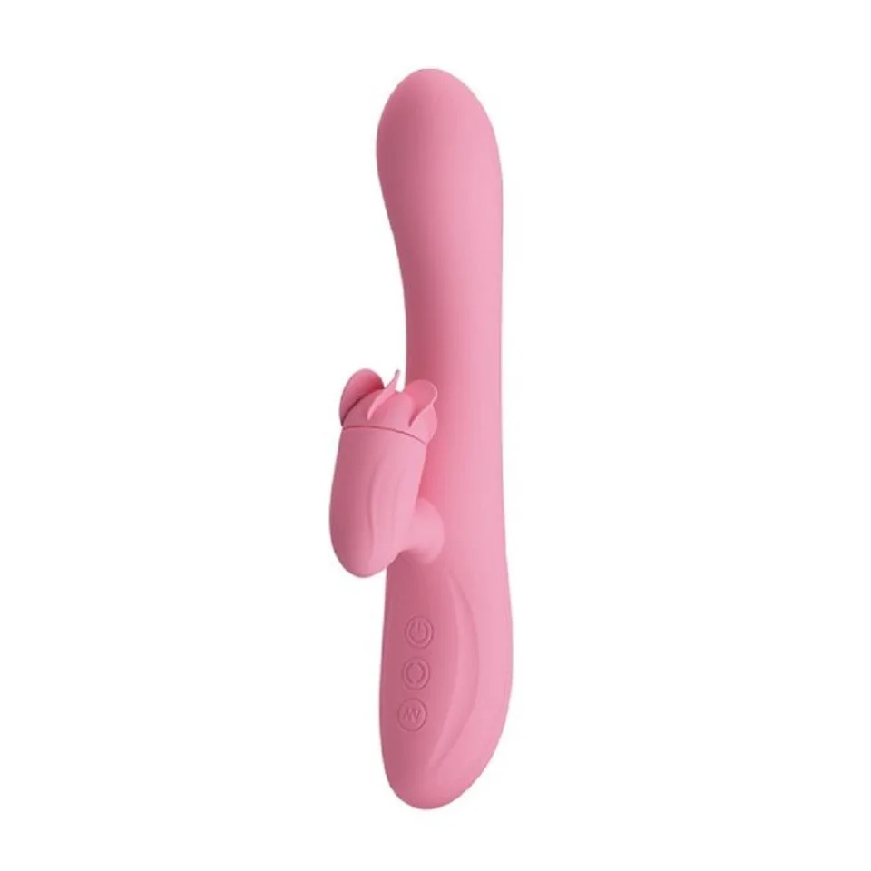 #2391 - USB Şarjlı 7 Fonksiyonlu Titreşimli 4 Fonksiyonlu Klitoris Dil Uyarıcı