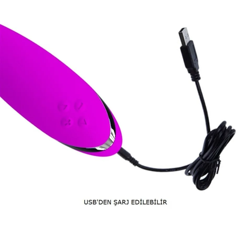#2406 - USB Şarjlı 12 Fonksiyonlu Klitoris Uyarıcılı Teknolojik Vibratör