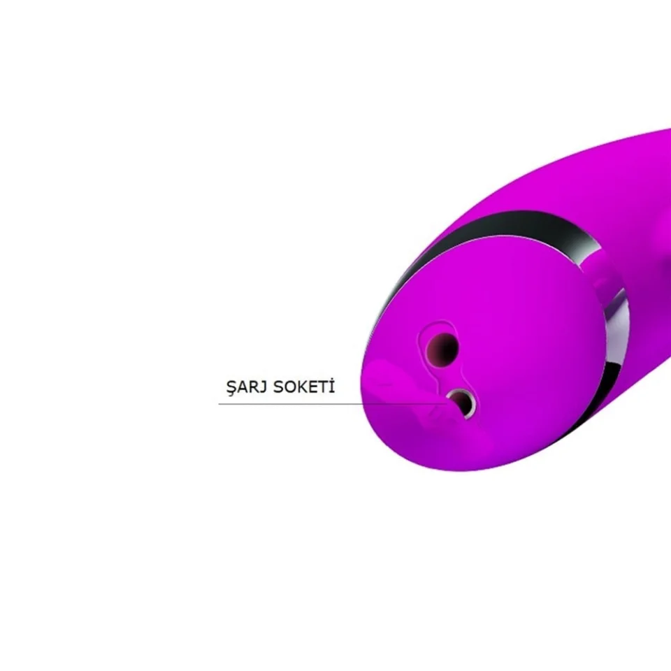 #2408 - USB Şarjlı 12 Fonksiyonlu Klitoris Uyarıcılı Teknolojik Vibratör