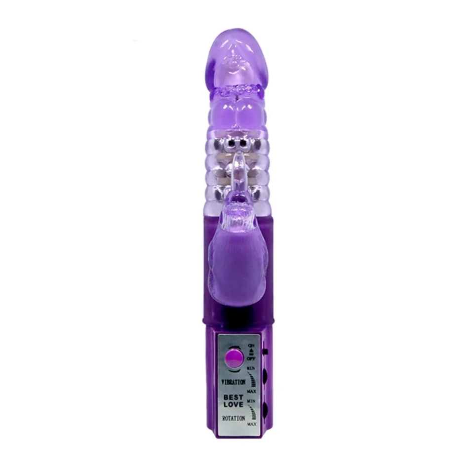 #2413 - Oynar Başlı Klitoral Anal Uyarıcılı Teknolojik Vibratör Penis