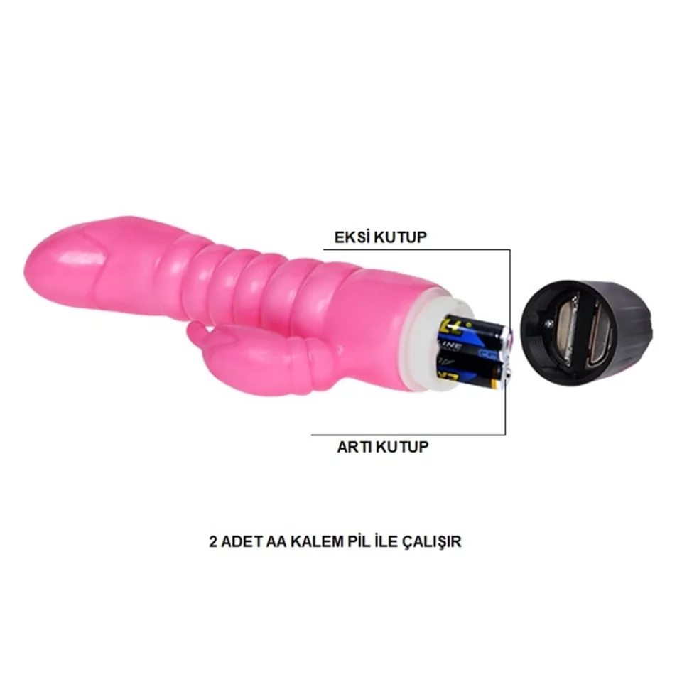 #2451 - 23 cm G-Spot Jel Dokuya Sahip Titreşimli Vibratör