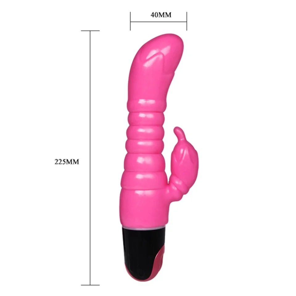 #2456 - 23 cm G-Spot Jel Dokuya Sahip Titreşimli Vibratör