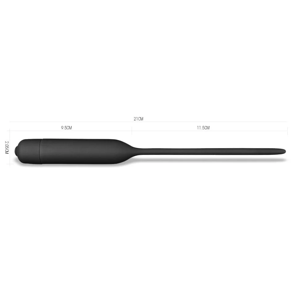 #2466 - 10 Titreşimli Silikon Üretral Dilatör