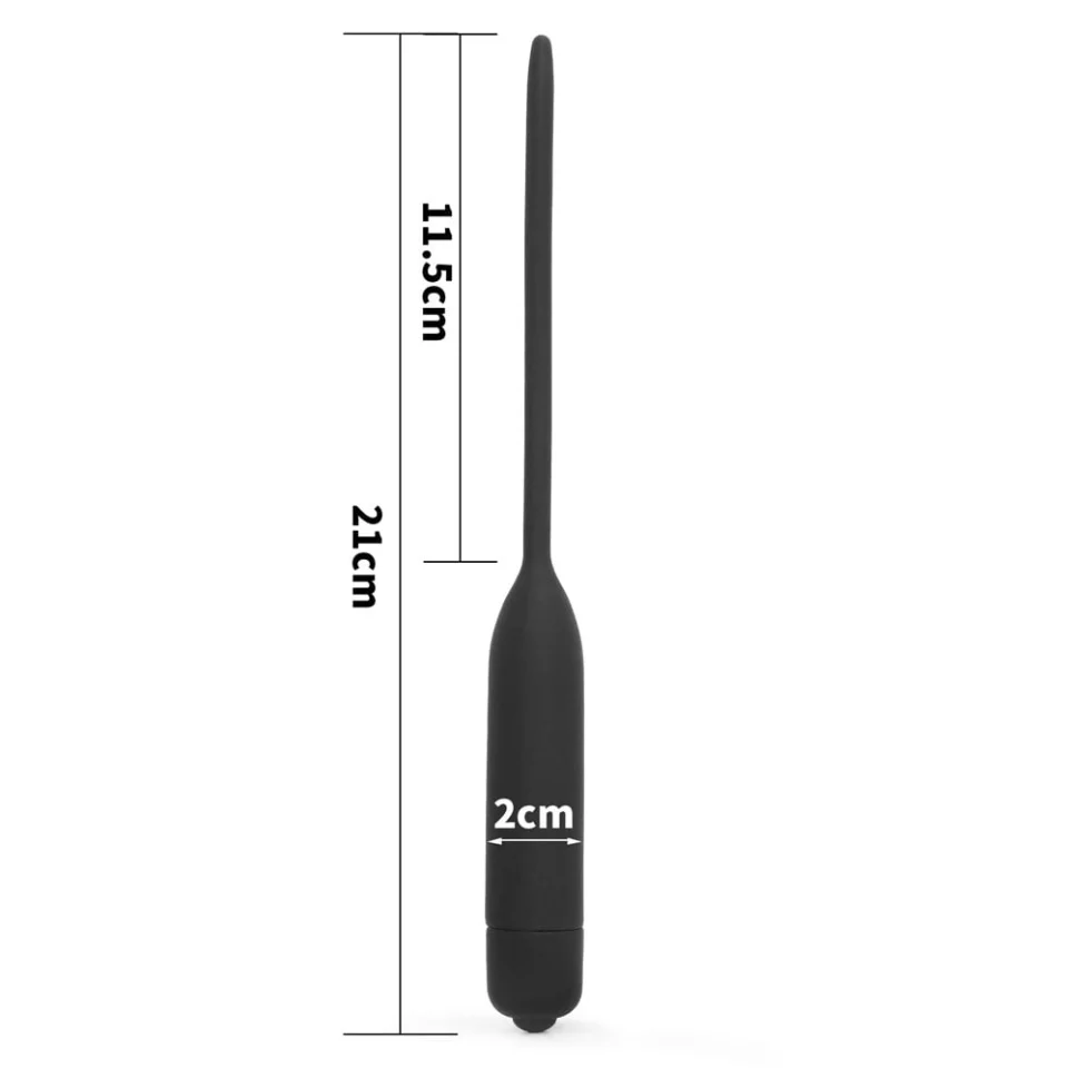 #2468 - 10 Titreşimli Silikon Üretral Dilatör