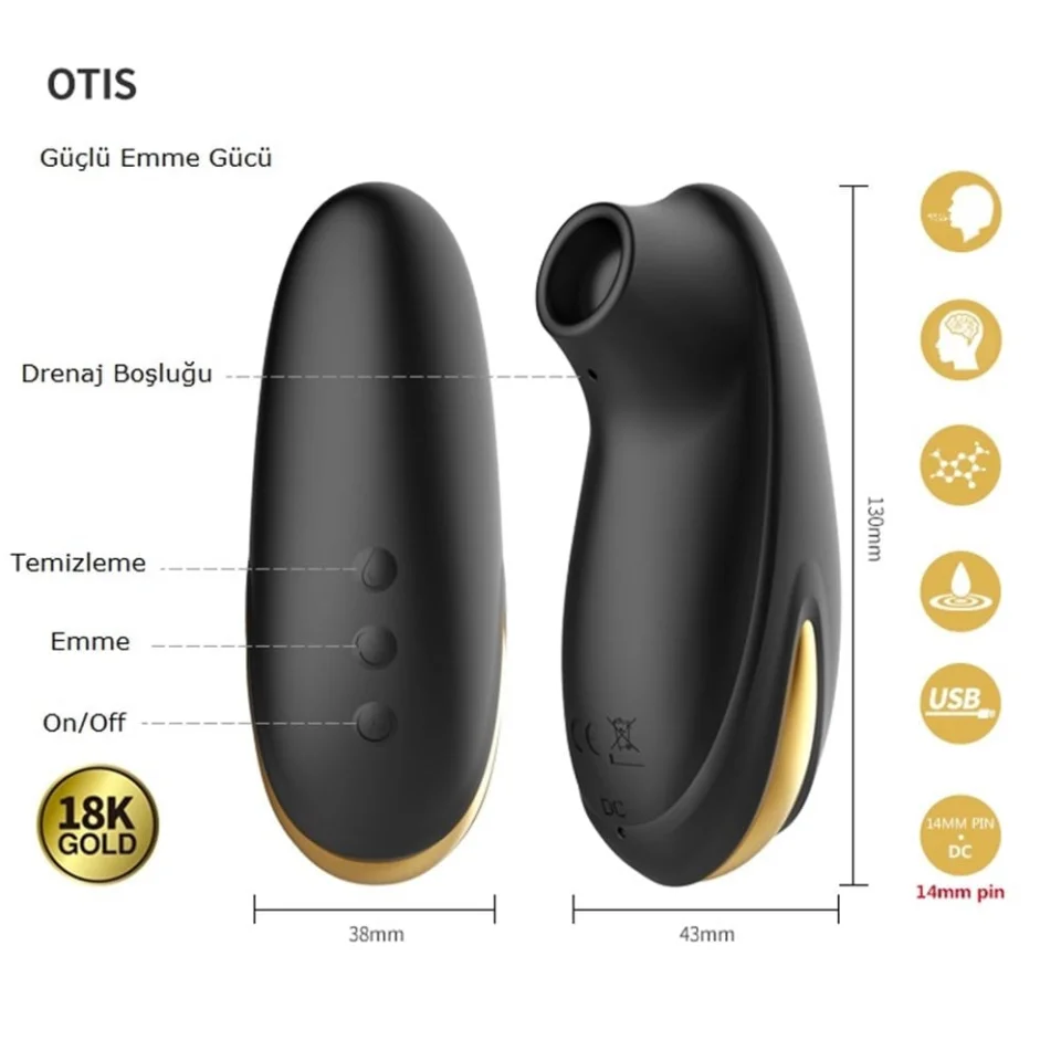 #2527 - 12 Parçalı 18K Altın Kaplamalı Elit Vibratör Seti - Queens Collection