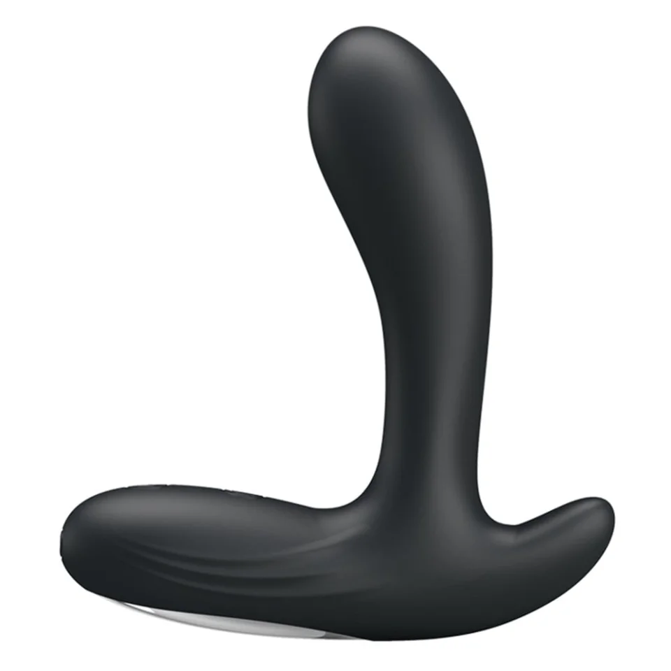 #2541 - USB Şarjlı 30 Modlu Titreşimli Prostat Vibratör ve Anal Plug Siyah