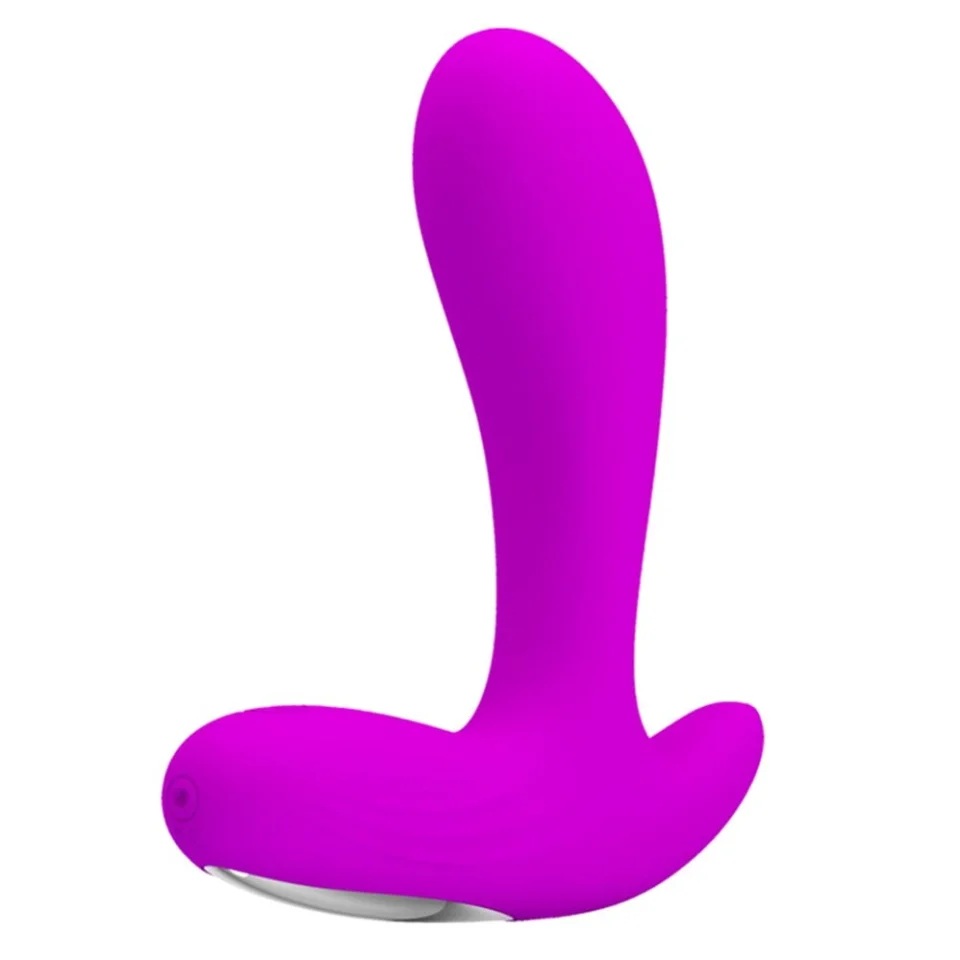 #2556 - USB Şarjlı 30 Modlu Titreşimli Prostat Vibratör ve Anal Plug Mor