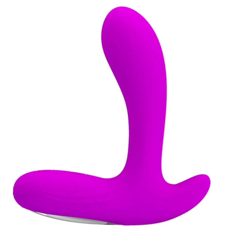 #2560 - USB Şarjlı 30 Modlu Titreşimli Prostat Vibratör ve Anal Plug Mor