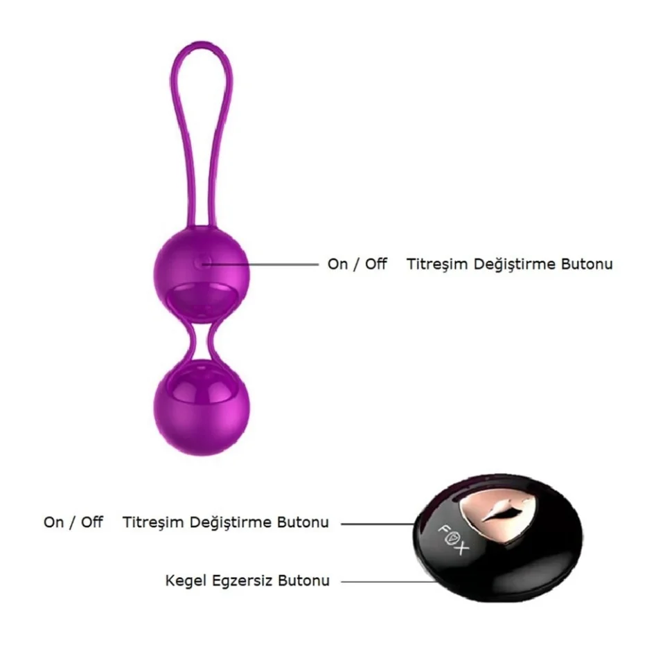 #2604 - USB Şarjlı Uzaktan Kumandalı 10 Titreşimli Kegel Zevk Topları