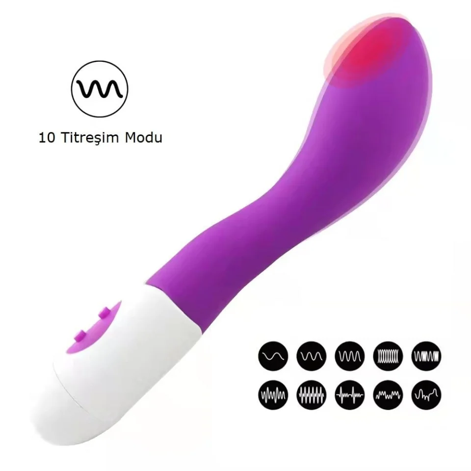 #2617 - 18,5 cm Güçlü Titreşimli Özel Kıvrımlı Teknolojik Vibratör