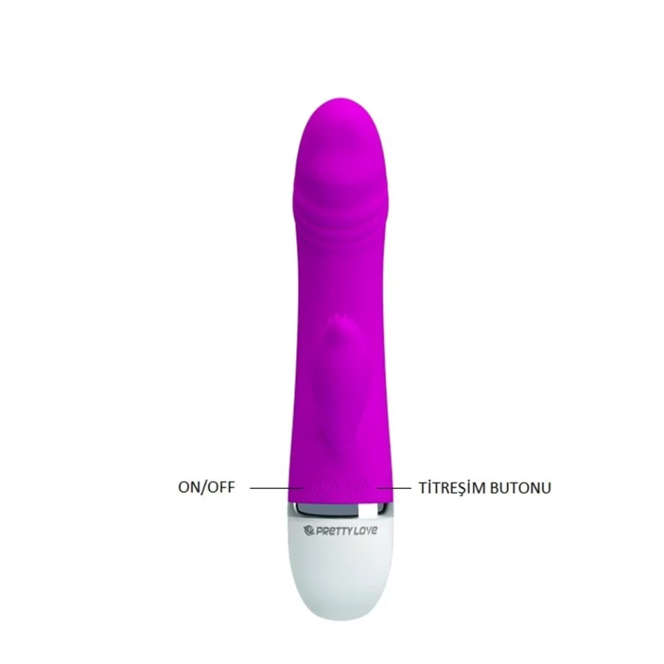 #2654 - 30 Fonksiyonlu Klitoris Uyarıcılı Teknolojik Vibratör Penis