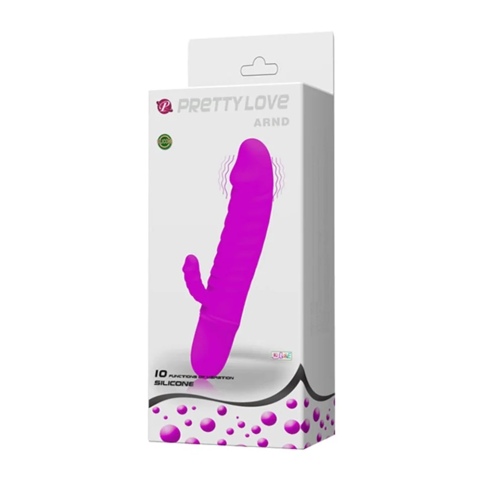 #2811 - 10 Fonksiyonlu Teknolojik Klitoris Uyarıcılı Dildo Vibratör - Arnd