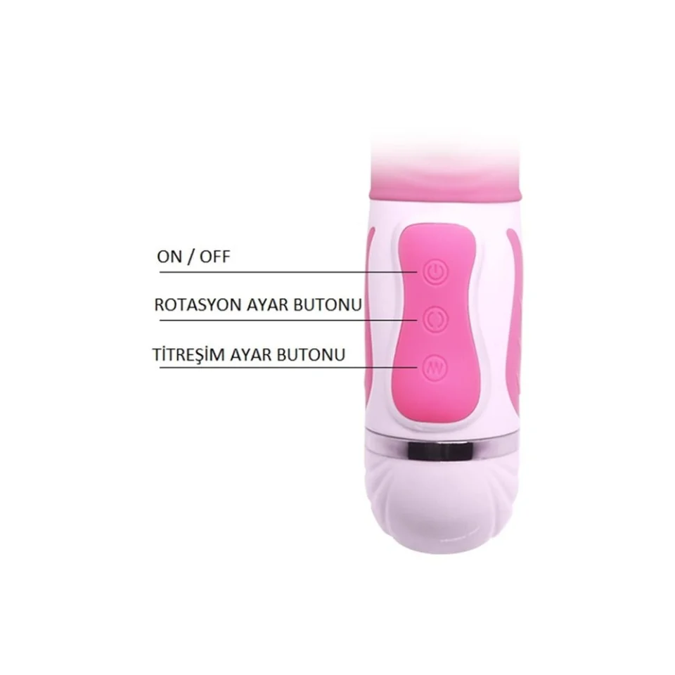 #2835 - 12 Fonksiyonlu 4 Rotasyon Özellikli Oynar Başlı Teknolojik Vibratör