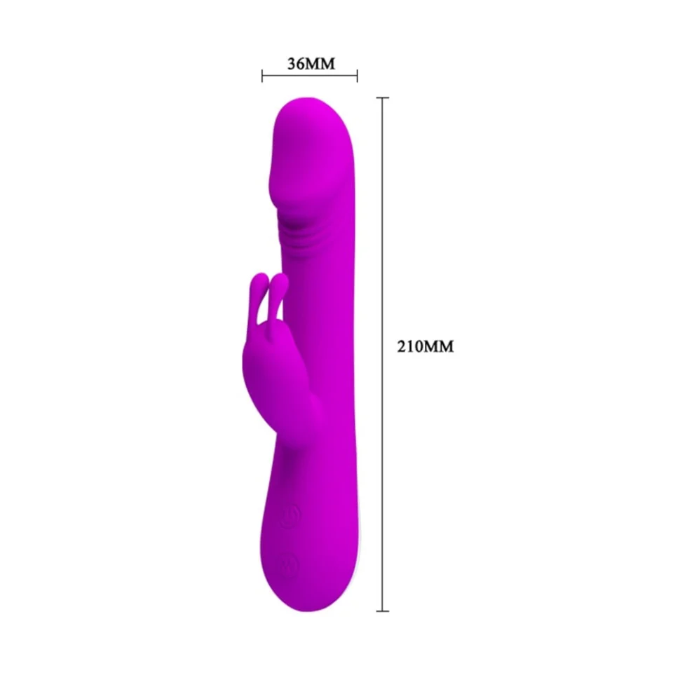 #2850 - 30 Fonksiyonlu Teknolojik Klitoris Uyarıcılı Tavşan Vibratör Penis