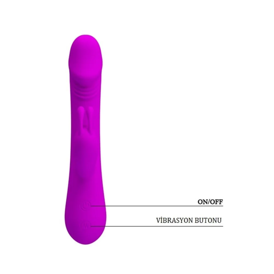 #2849 - 30 Fonksiyonlu Teknolojik Klitoris Uyarıcılı Tavşan Vibratör Penis