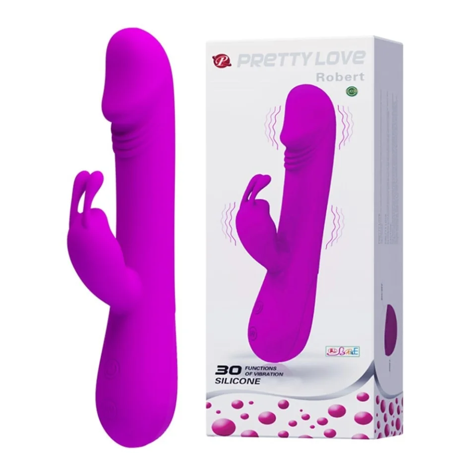 #2855 - 30 Fonksiyonlu Teknolojik Klitoris Uyarıcılı Tavşan Vibratör Penis