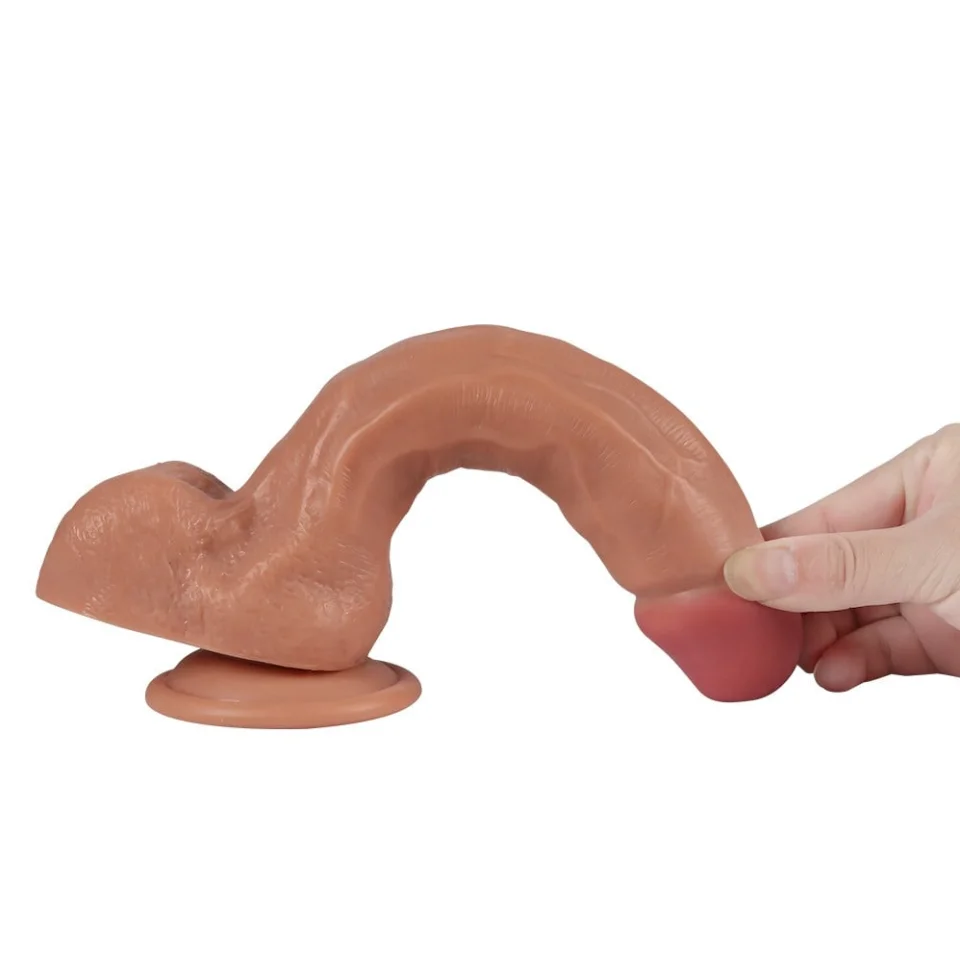 #266 - 24 cm Su Fışkırtmalı Realistik Penis Anal Vajinal Dildo