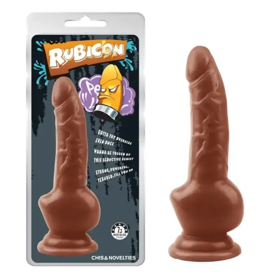 #11529 - 18 cm Gerçekçi Damarlı Melez Dildo Penis