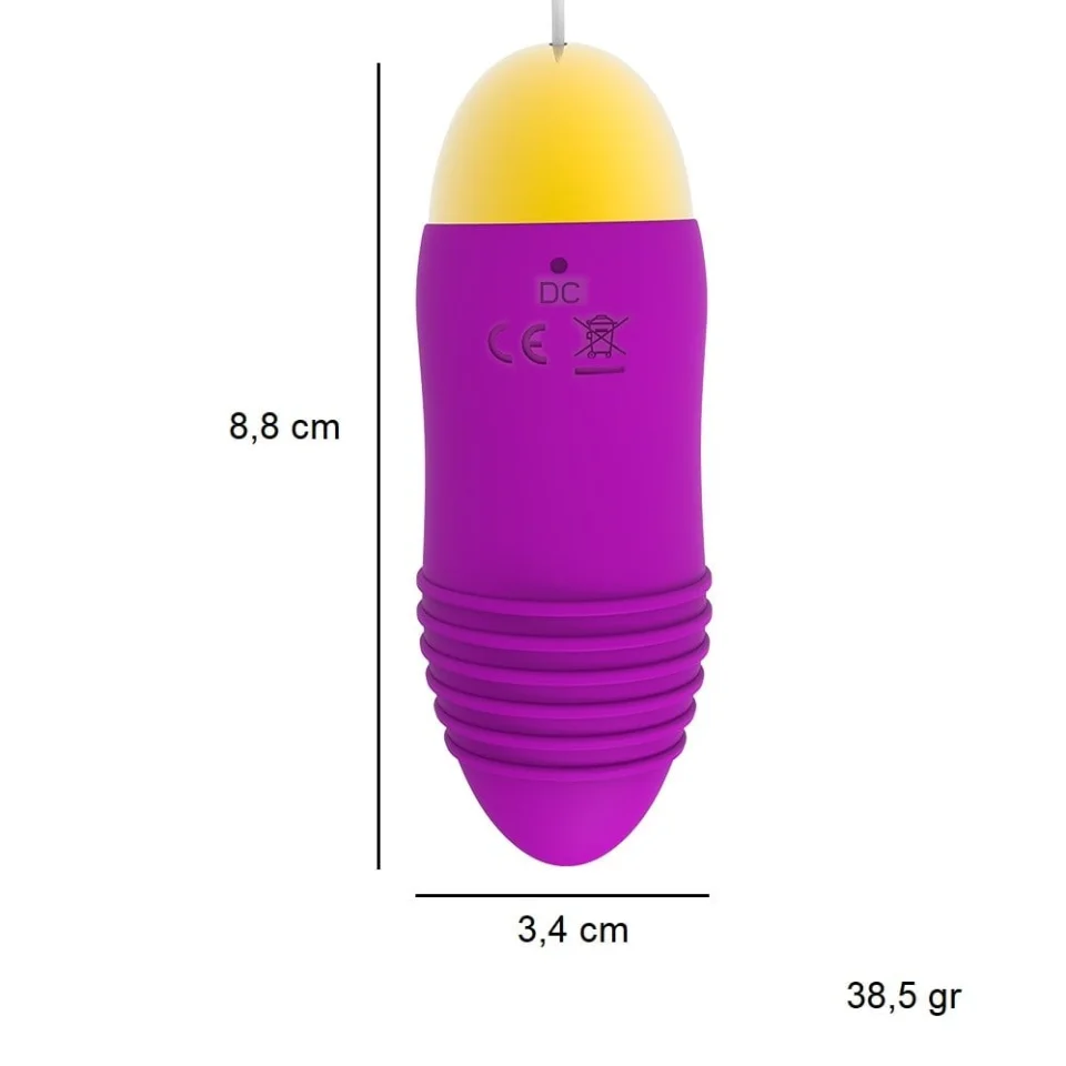 #2972 - Telefondan Kumandalı 10 Fonksiyonlu Masaj Vibratörü Zevk Yumurtası
