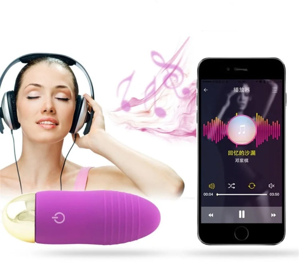 #2981 - Telefondan Kumandalı 10 Fonksiyonlu Masaj Vibratörü Zevk Yumurtası