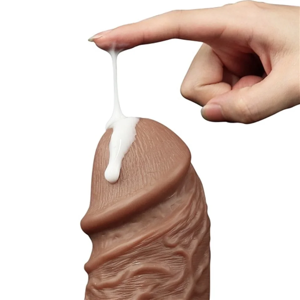 #278 - 26,6 cm Yeni Nesil Çift Katmanlı Realistik Kalın Dildo Melez Penis