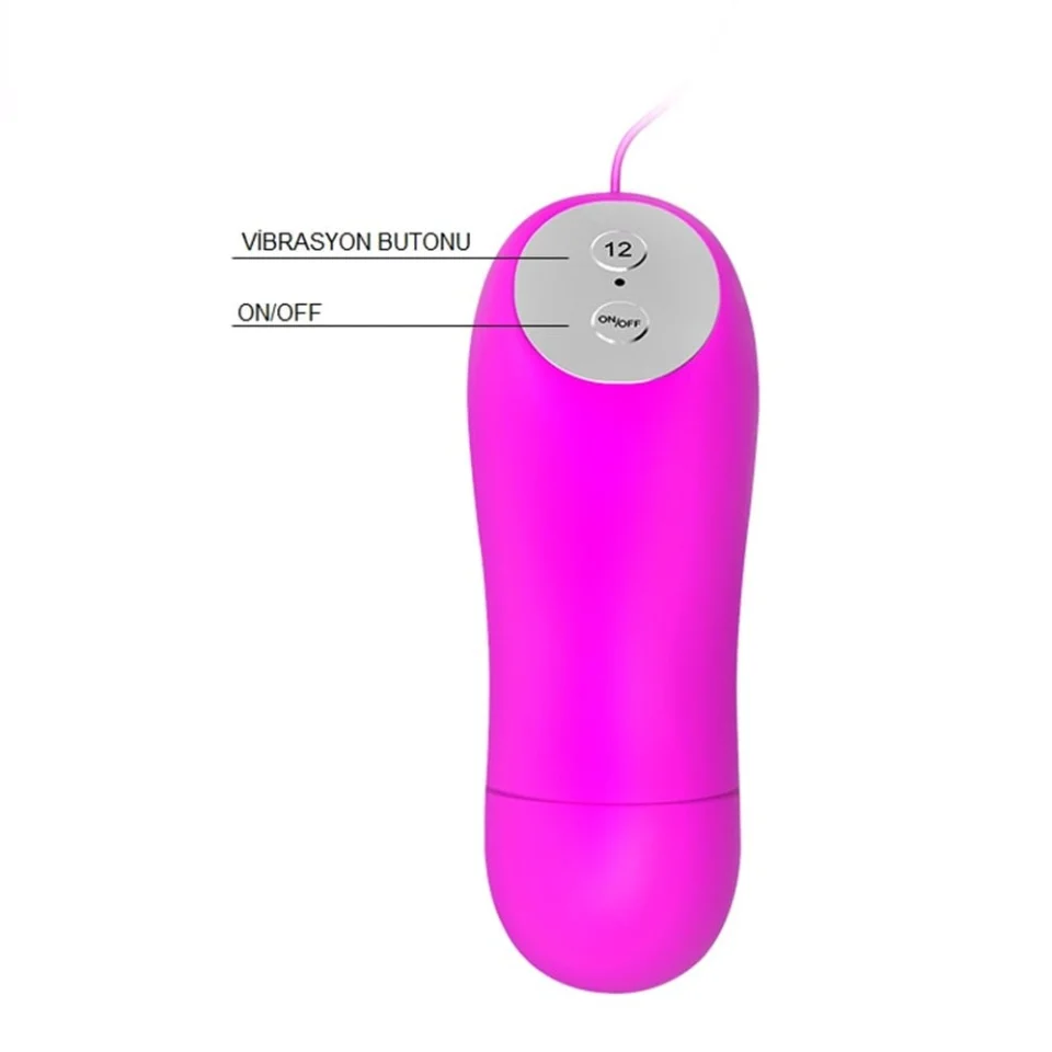 #3072 - Uzaktan Kablo Kumandalı Mini Kelebek Masaj Vibratörü