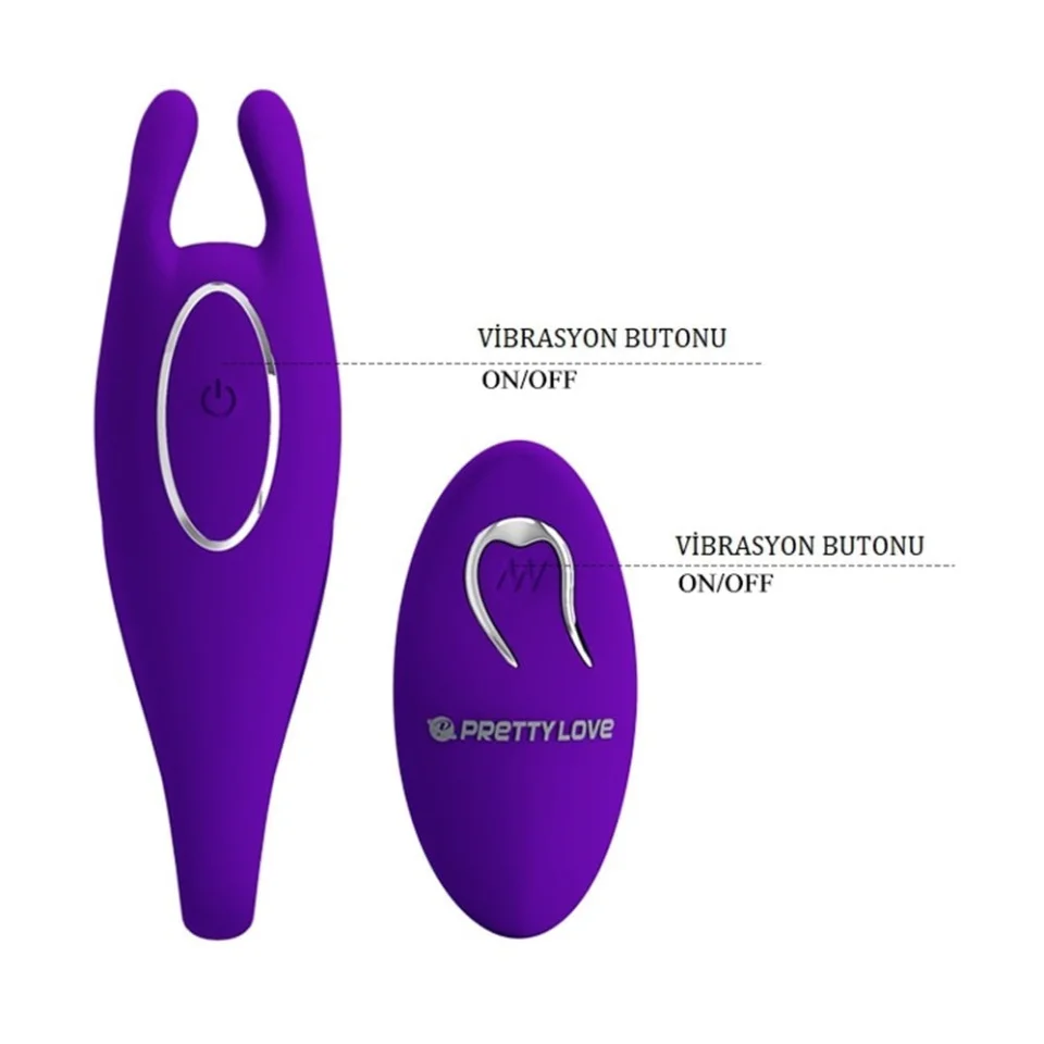 #3116 - USB Şarjlı 12 Titreşimli Uzaktan Kumandalı Tavşan Vibratör