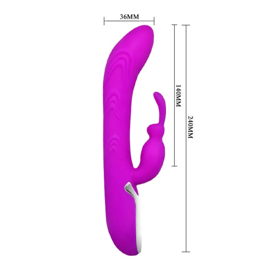 #3147 - USB Şarjlı 10 Fonksiyonlu Isıtmalı Teknolojik Tavşan Vibratör