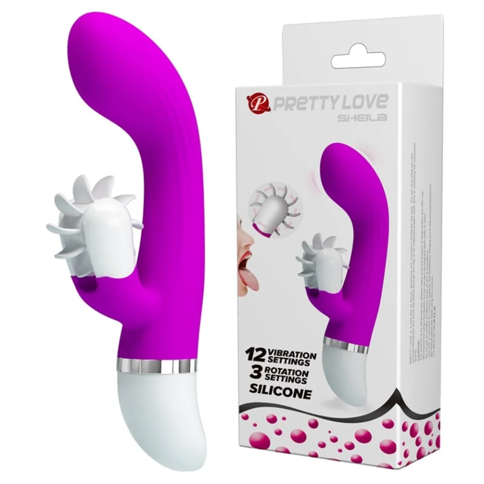 #3172 - 12 Fonksiyonlu Titreşimli Klitoris Dil Uyarıcılı Teknolojik Vibratör