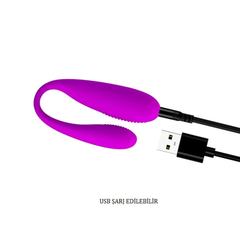 #3232 - Pretty Love USB Şarjlı 12 Titreşimli Uzaktan Kumandalı Vibratör