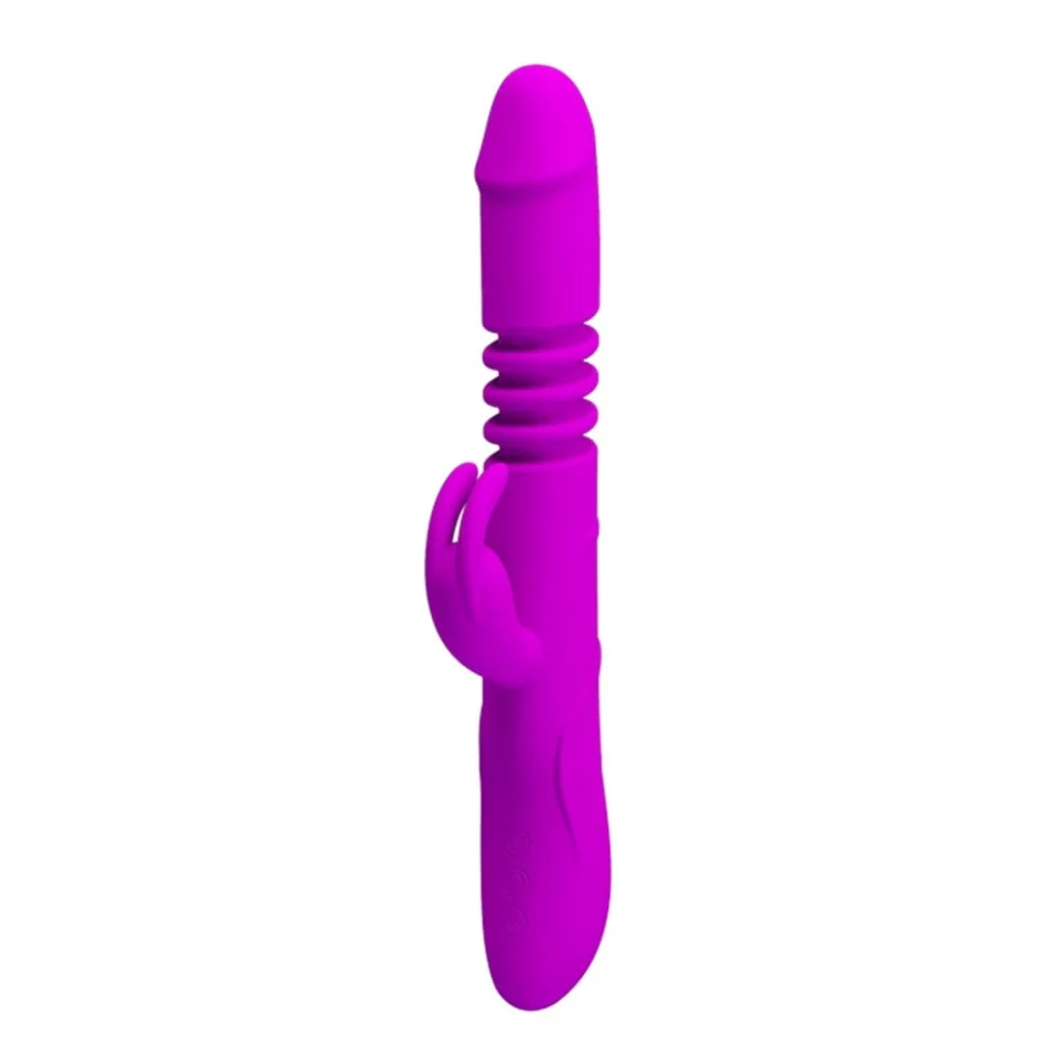 #3255 - Usb Şarjlı 3 Yönlü Titreşimli Klitoris Uyarıcılı Tavşan Vibratör