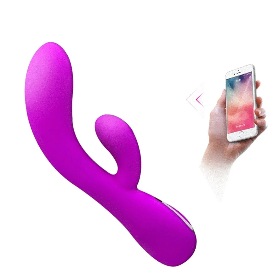 #3269 - Usb Şarjlı Telefondan Kumandalı Klitoris Uyarıcılı Teknolojik Vibratör