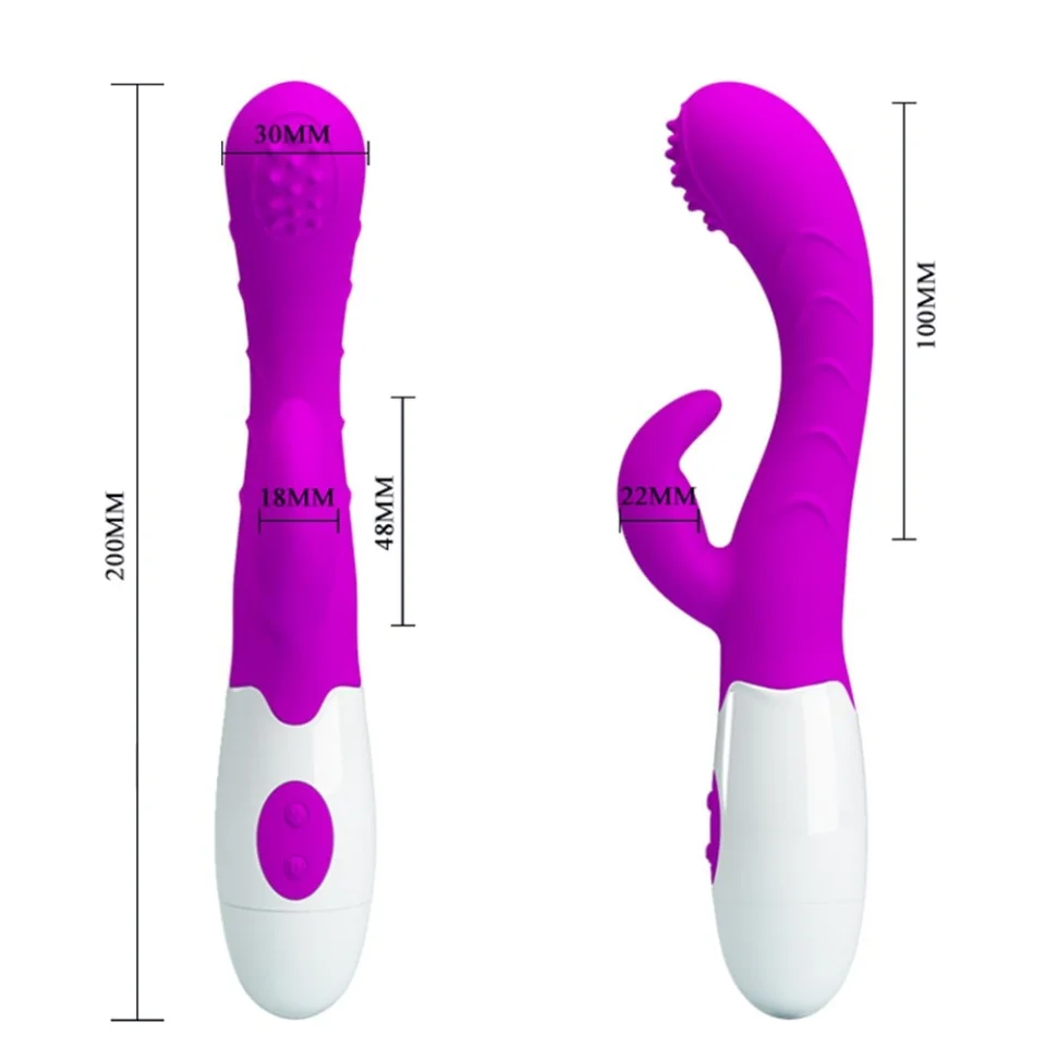 #3349 - 7 Fonksiyonlu Klitoris G-Spot Uyarıcılı Teknolojik Vibratör