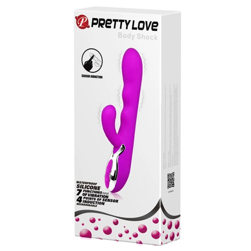 #3387 - USB Şarjlı 7 Fonksiyonlu 4 Nokta Sensörlü Teknolojik Vibratör