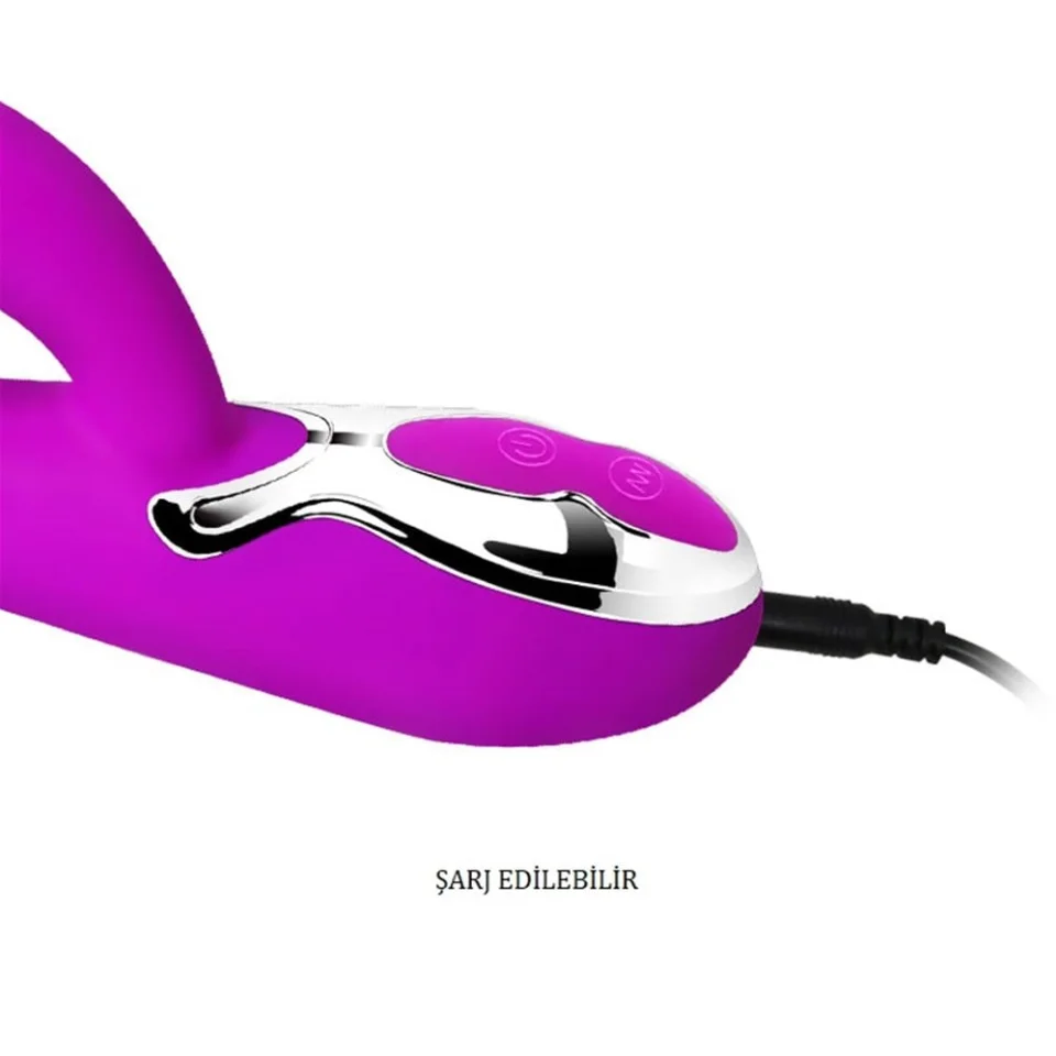 #3391 - USB Şarjlı 7 Fonksiyonlu 4 Nokta Sensörlü Teknolojik Vibratör