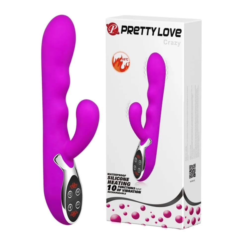 #3394 - USB Şarjlı 10 Fonksiyonlu Isıtmalı Teknolojik Vibratör