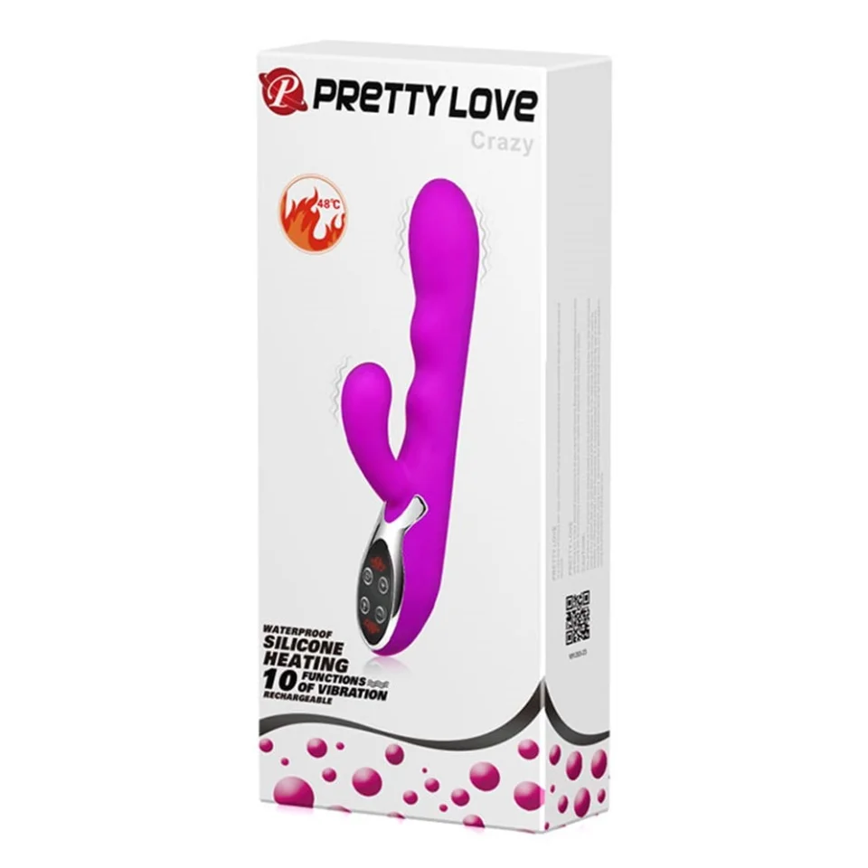 #3395 - USB Şarjlı 10 Fonksiyonlu Isıtmalı Teknolojik Vibratör
