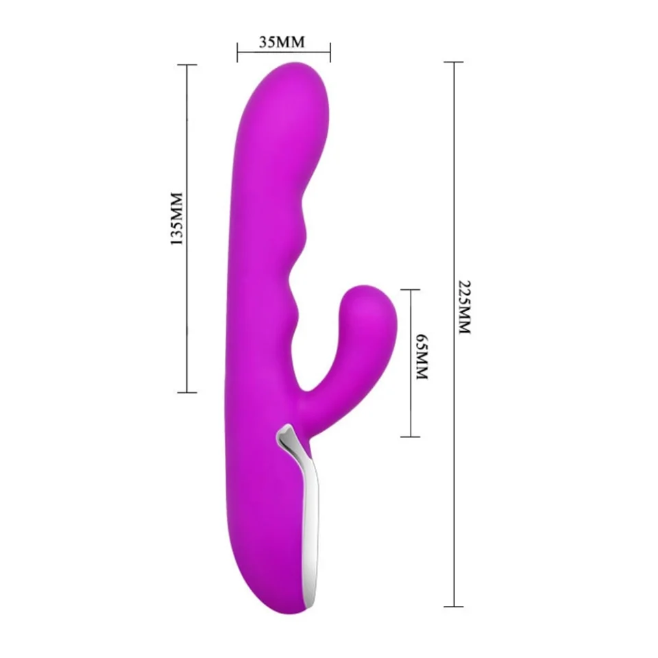 #3399 - USB Şarjlı 10 Fonksiyonlu Isıtmalı Teknolojik Vibratör