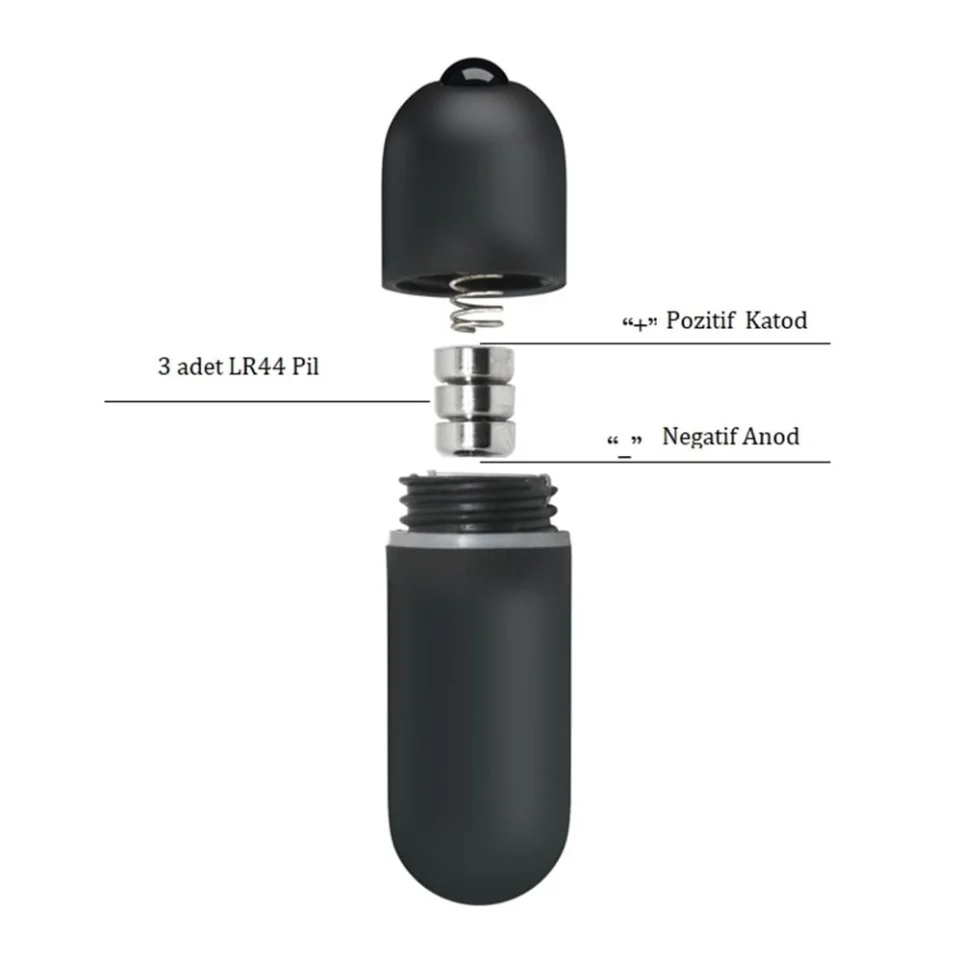#3441 - 10 Titreşim Fonksiyonlu 6,2 cm Mini Aşk Vibratörü