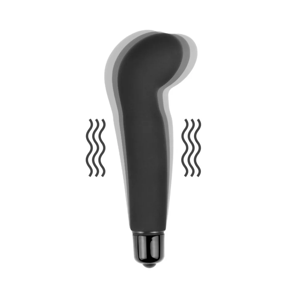 #3528 - G-Spot Uyarıcılı Titreşimli Vibratör Dildo 12,5 cm