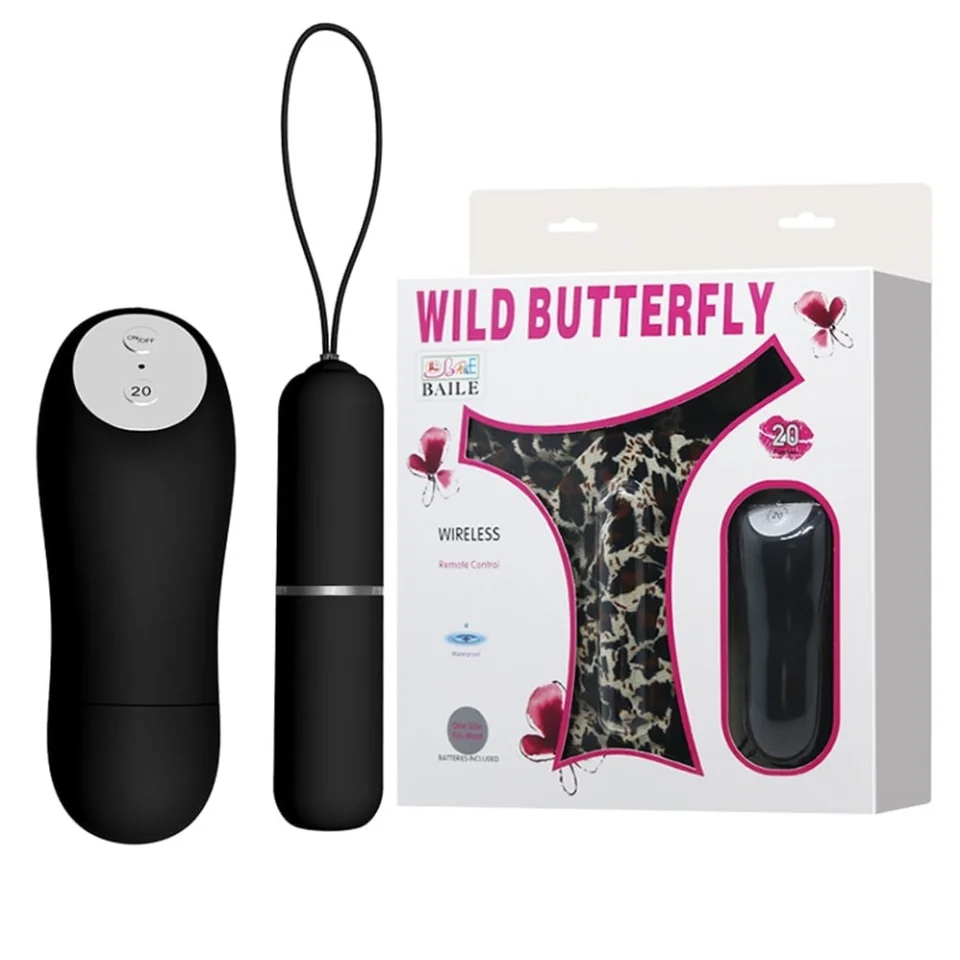 #3558 - Çamaşır İçi Uzaktan Kumandalı Vibratör - Wild Butterfly