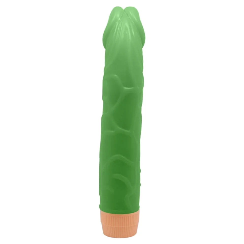 #325 - 22,5 cm Floresan Titreşimli Realistik Vibratör Penis Dildo