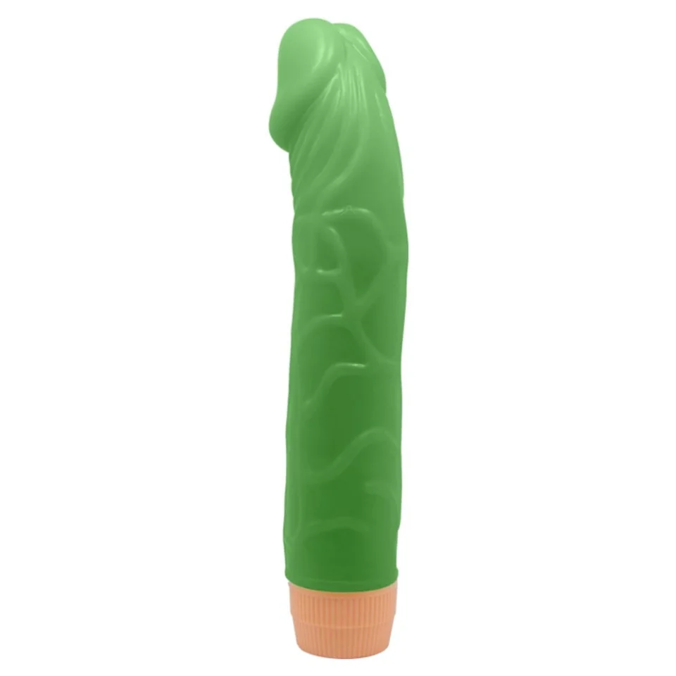 #327 - 22,5 cm Floresan Titreşimli Realistik Vibratör Penis Dildo