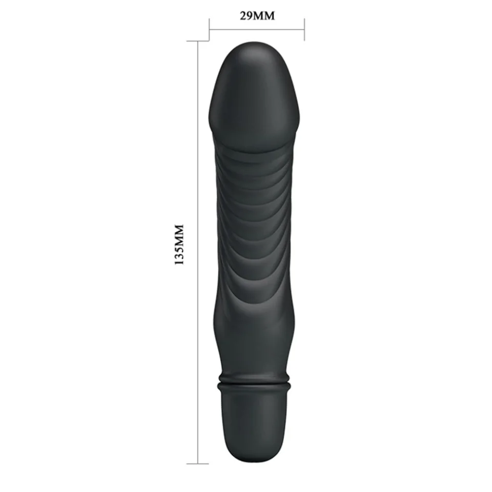 #3618 - Titreşim Özellikli Vibratör Siyah 13.5 cm Pretty Love