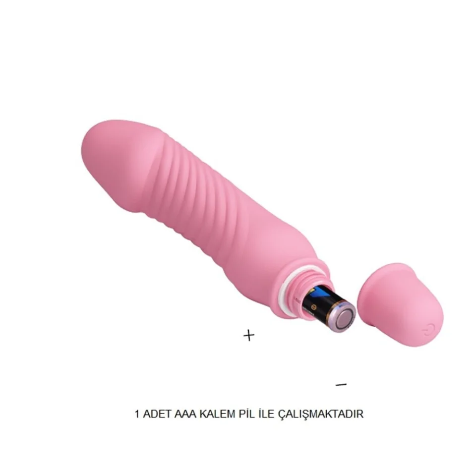 #3633 - Titreşim Özellikli Vibratör Açık Pembe 13.5 cm Pretty Love