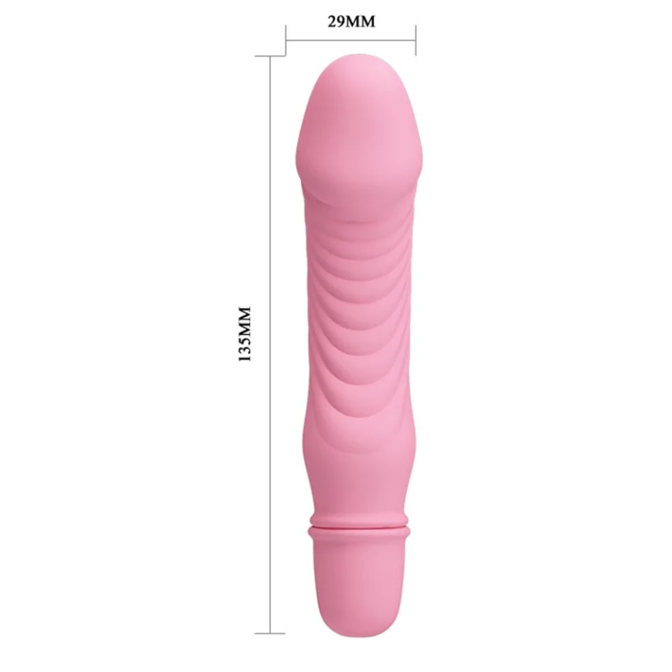 #3636 - Titreşim Özellikli Vibratör Açık Pembe 13.5 cm Pretty Love