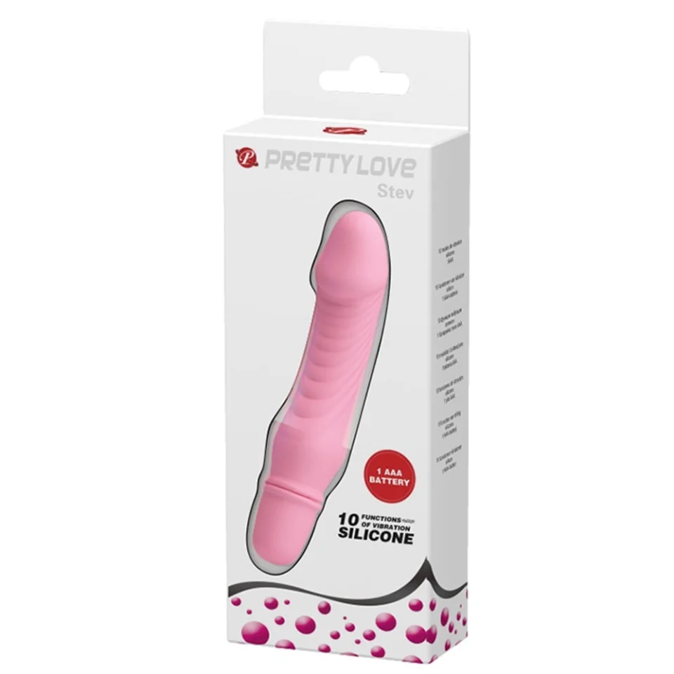 #3638 - Titreşim Özellikli Vibratör Açık Pembe 13.5 cm Pretty Love